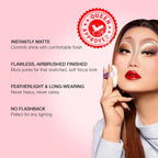 Kimchichic Beauty Puff Puff Pass Set And Bake Setting Powder For Makeup, Extra Fluffy Loose Face Powder Poof, Soft Natural Face Makeup For Uneven Skin Tone, 09 Pink