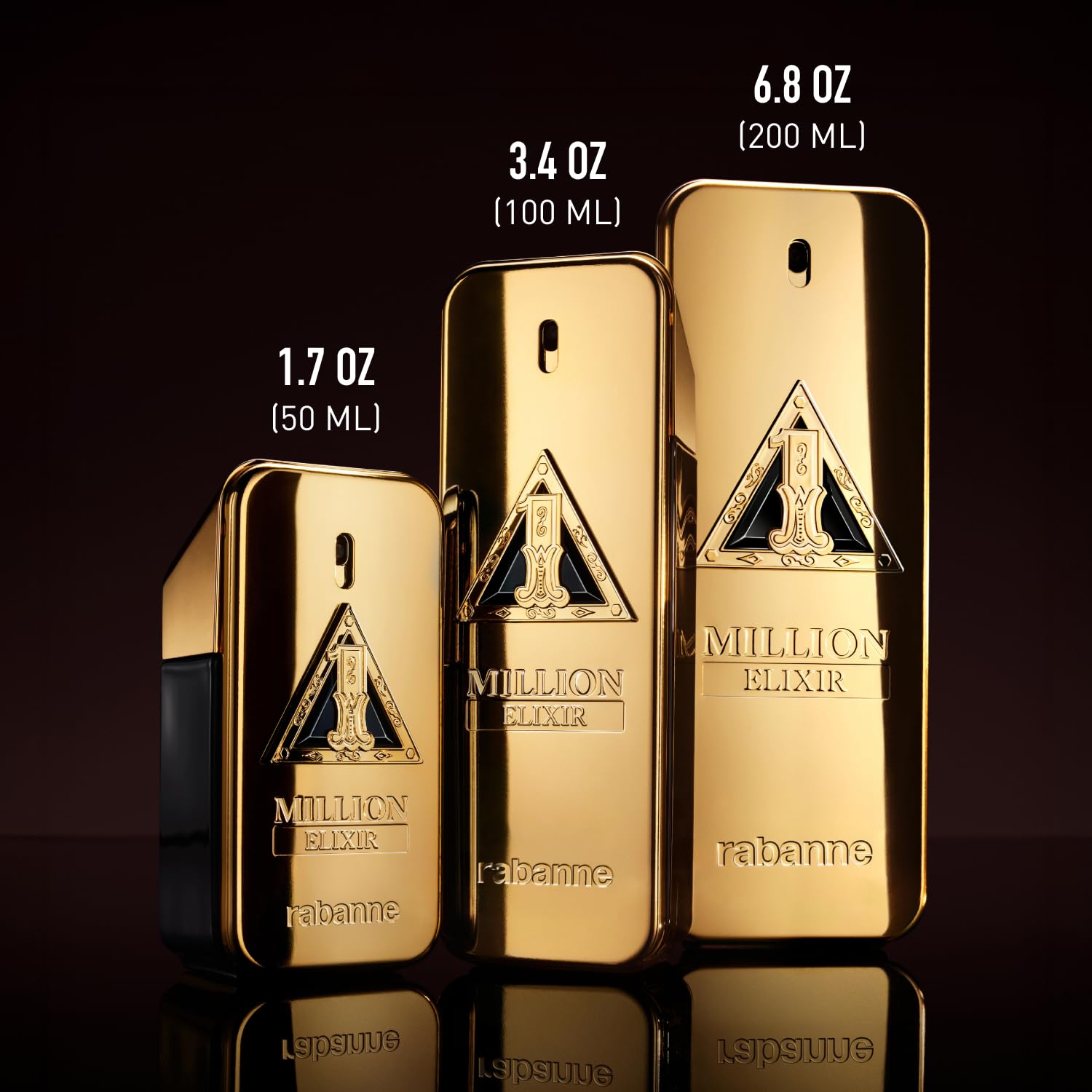 Rabanne 1 Million Elixir Parfum Intense - Long Lasting Luxury Cologne for Men with Rose Damascena, Vanilla Absolute & Cedarwood - Men's Fragrance Spray