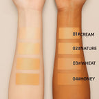 Buildable Full Coverage Foundation Stick, Matte Cream Foundation Makeup For Face & Body, Waterproof Sweat & Transfer Proof Foundation & Concealer, Smooth Finish, 2 In 1 Portable Foundation With Brush