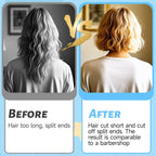 Professional Hair Styling Tools: Diy Layering And Trimming Kit With Clips, Guide For Bangs, Layers, Split Ends - Blue