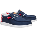 Heydude Men'S Wally Americana Mesh Slip On Shoe | Breathable Casual Travel Shoes | Lightweight Outsole