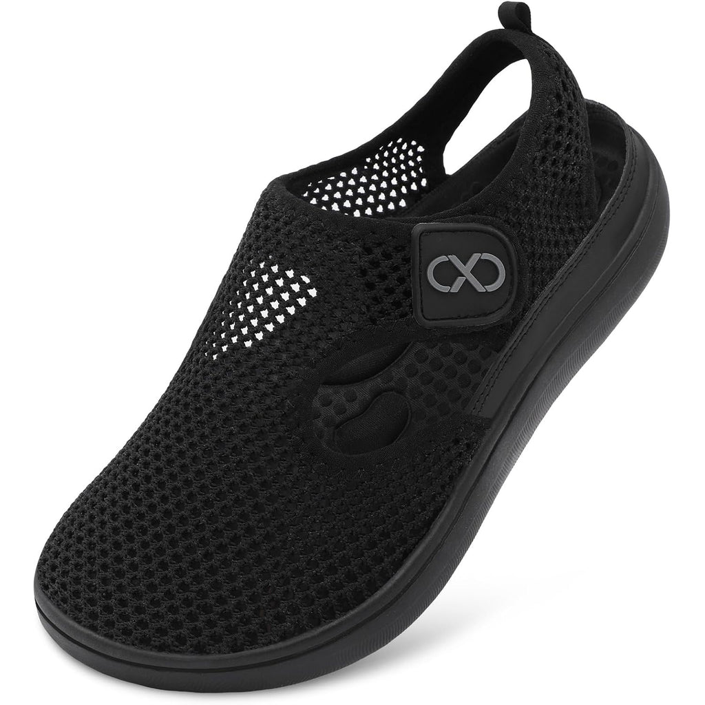 Xihalook Womens Flat Sandals Closed Toe Summer Breathable Mesh Sandals For Beach Travel Casual Walking Shoes Zero Drop Wide Barefoot Shoes