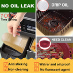 Air Fryer Liners For Bella 4Qt Slim Air Fryer, Bella Air Fryer Accessories, Parchment Paper Liners Disposable Rectangular For Ninja Foodi 2-Basket, Instant Pot Vortex Plus, Powerxl Vortex(100Pcs)