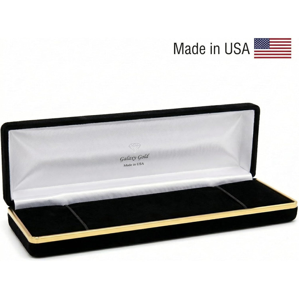 9K 14K Solid Gold Personalized Multi Name Necklace for Women - 1 to 6 Custom Names, 14-24 Inch, Handmade in USA - Galaxy Gold
