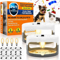 2 Pack Flea Traps For Inside Your Home, Indoor Flea Traps With 8 Sticky Pads, Flea Monitoring Trap For Home, Sticky Insect Catcher For Fleas, Moths & Gnats
