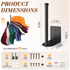 Stylisht Rv Accessories Hat Organizer: Camper Accessories 2 Pack - Hat Rack For Rv Essentials Lovers - Perfect For Camper Accessory And Home Organization - Hat Rack For Wall