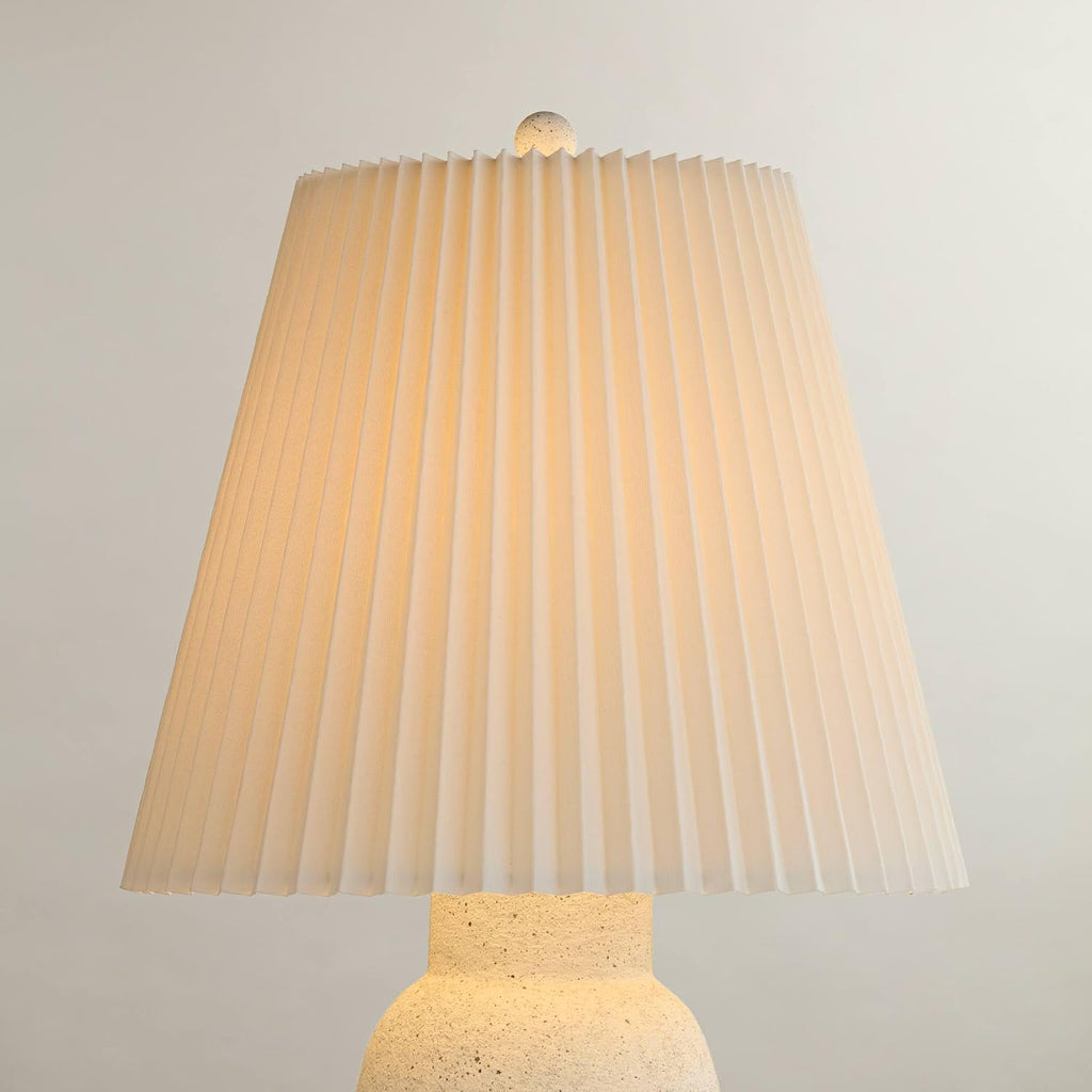 10" Top X 17" Bottom X 14 1/2" High X 14 3/4" Slant Lamp Shade (Pre-Assembled) Replacement Large Ivory White Bell Round Traditional Pleated Spider Harp Finial