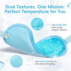 Newgo Cooling Eye Mask For Puffy Eyes, Cold Eye Mask Eye Ice Pack For After Eyes Surgery, Tension Stress Relief, Itchy Eyes, Headaches, Dark Circles - Blue