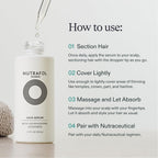 Nutrafol Women's Hair Serum, Supports Visibly Thicker and Stronger Hair, Vegan, Lightweight and Fast-Absorbing