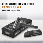 SHAVING REVOLUTION Double Edge Razor Blades - Men's Safety for Shaving Platinum Japanese Stainless Steel a Smooth, Precise and Clean Shave - 50 Count