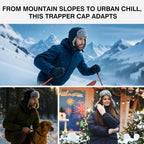 Comhats Large XL Trapper Trooper Hunting Warm Ear Flap Russian Ushanka Winter Ski Cold Weather Bomber Hats for Men