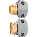 Zinc And Aluminum Male And Female Coupling, Fits All 5/8-Inch And 3/4-Inch Garden Hose Repair Fitting, 2 Pack(Female & Male) | Zinc And Aluminum Hose End Repair