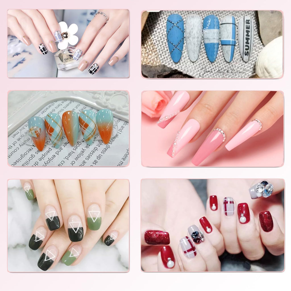 5Pcs Dual-Tipped Silicone Nail Art Pens, 5Pcs 2-Way Dotting Tools for Resin, Foil, Carving, Drawing & Shaping - Professional Nail Design Kit for Home & Salon