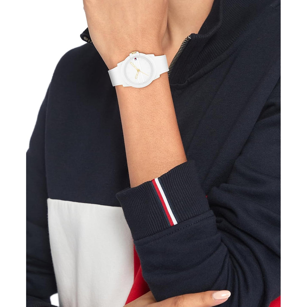 Tommy Hilfiger Sport Watch For Women - Casual 3H Wristwatch For Her - Silicone Strap - Water Resistant Up To 3 Atm/30 Meters - Premium Fashion For Everyday Wear - 36Mm