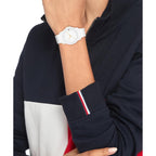 Tommy Hilfiger Sport Watch For Women - Casual 3H Wristwatch For Her - Silicone Strap - Water Resistant Up To 3 Atm/30 Meters - Premium Fashion For Everyday Wear - 36Mm