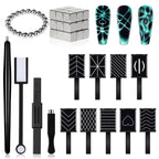 41Pcs Nail Magnet Tool Set, Strong Cat Eye Gel Nail Polish Kit Magnetic Wand, Heart Nails CatEye Magnets Sticks for Home DIY Salon Nail Design Tools Nail Art Accessories
