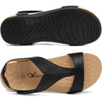 Athlefit Orthopedic Sandals For Women Comfortable Beach Orthotic Sandals With Arch Support