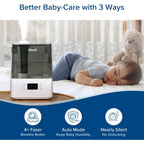Levoit Humidifiers For Bedroom Large Room, 6L, 60H Runtime, 26Db, Smart App | Top Fill Cool Mist Humidifier For Baby & Plants, Easy To Clean, Essential Oil, Rapid Humidification & Auto Mode, Sleep Mode