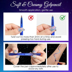 Susikeki 4Pcs Chameleon Metallic Eyeshadow & Eyeliner Gel Pencil Set – Multichrome Shifting Colors Glitter Eye Makeup, Waterproof Long-Lasting Smudge-Proof Duochrome Pencil For Multi-Dimensional Looks