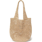 Straw Beach Bags For Women, Large Woven Tote Bag, Summer Shoulder Bag, Hobo Handbag For Vacation, Travel Casual Purse