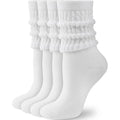 Hongteya Slouchy Crew Socks For Women Soft Scrunch Socks Cute Fashion Retro For Boot Sneakers Size 5-11