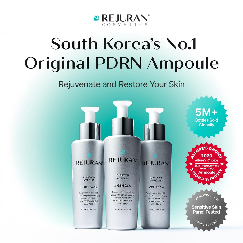 Rejuran® Turnover Ampoule, C-Pdrn® – Original Salmon Dna Pdrn Face Serum For Rejuvenation, Firming, Hydration & Youthful Glow, Refines Skin Texture. Korean Skincare (1.01 Fl Oz)