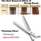 Hair Chunker Scissors - Professional 6 Inch Hair Cutting Thinning Shears Barber Salon Hairdressing