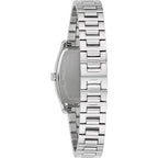 Bulova Ladies Dress Classic Diamond 3-Hand Quartz Watch, Stainless Steel Bracelet, 26X35Mm Case