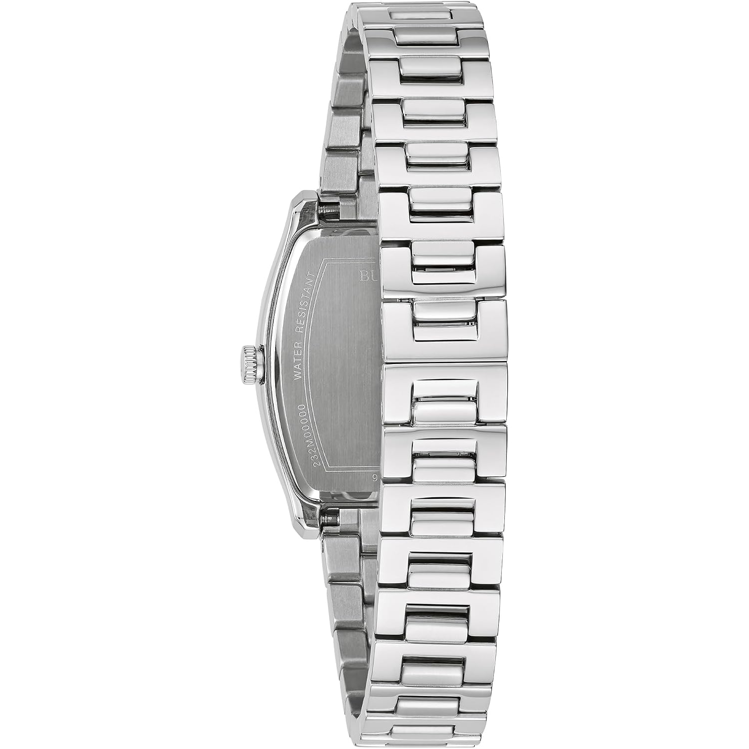 Bulova Ladies Dress Classic Diamond 3-Hand Quartz Watch, Stainless Steel Bracelet, 26X35Mm Case