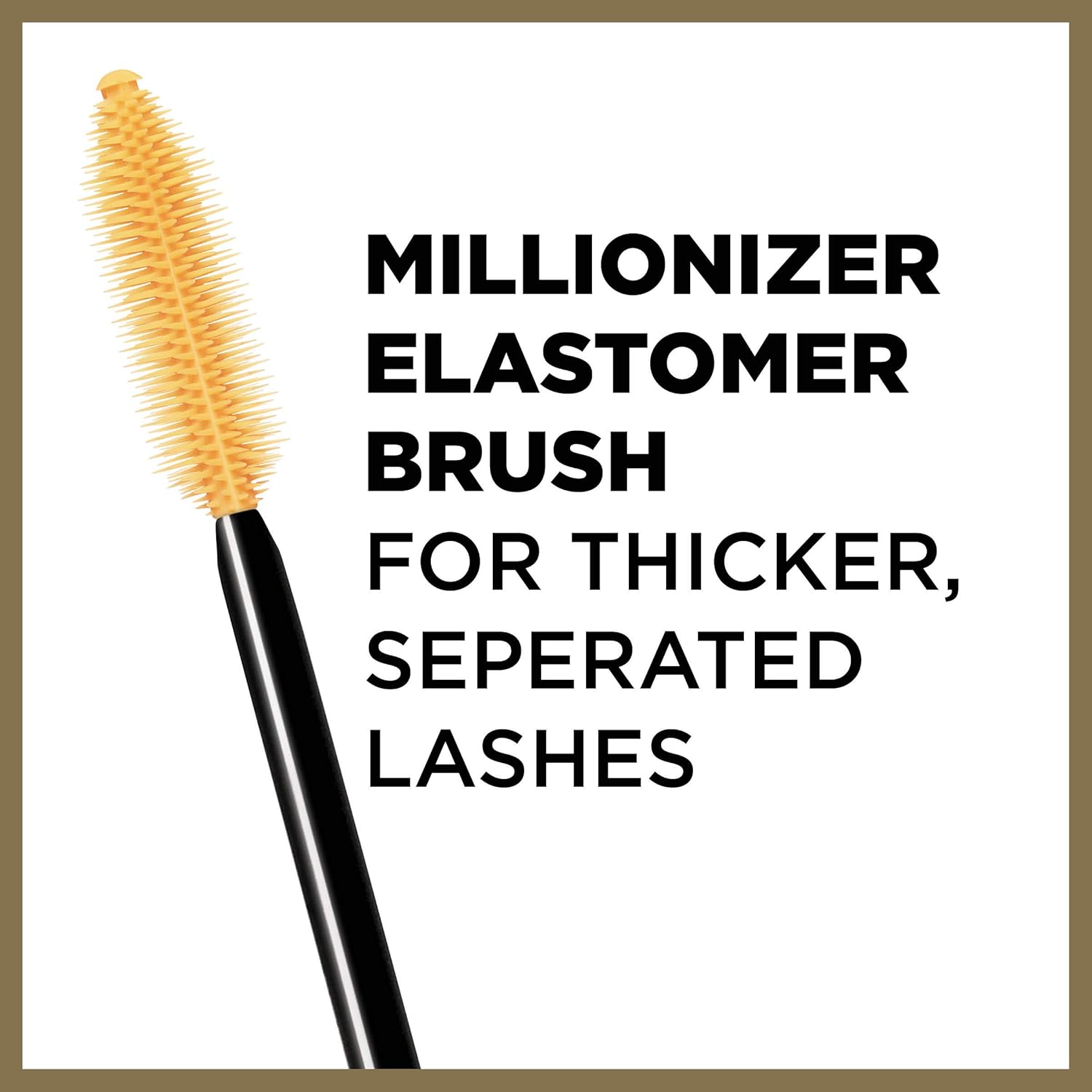 L’Oreal Paris Makeup Voluminous Million Lashes Mascara, Volumizing Collagen Infused Eye Makeup, Amplifying Mascara Brush, Washable, Black, 0.30 Fl Oz., 1 Count