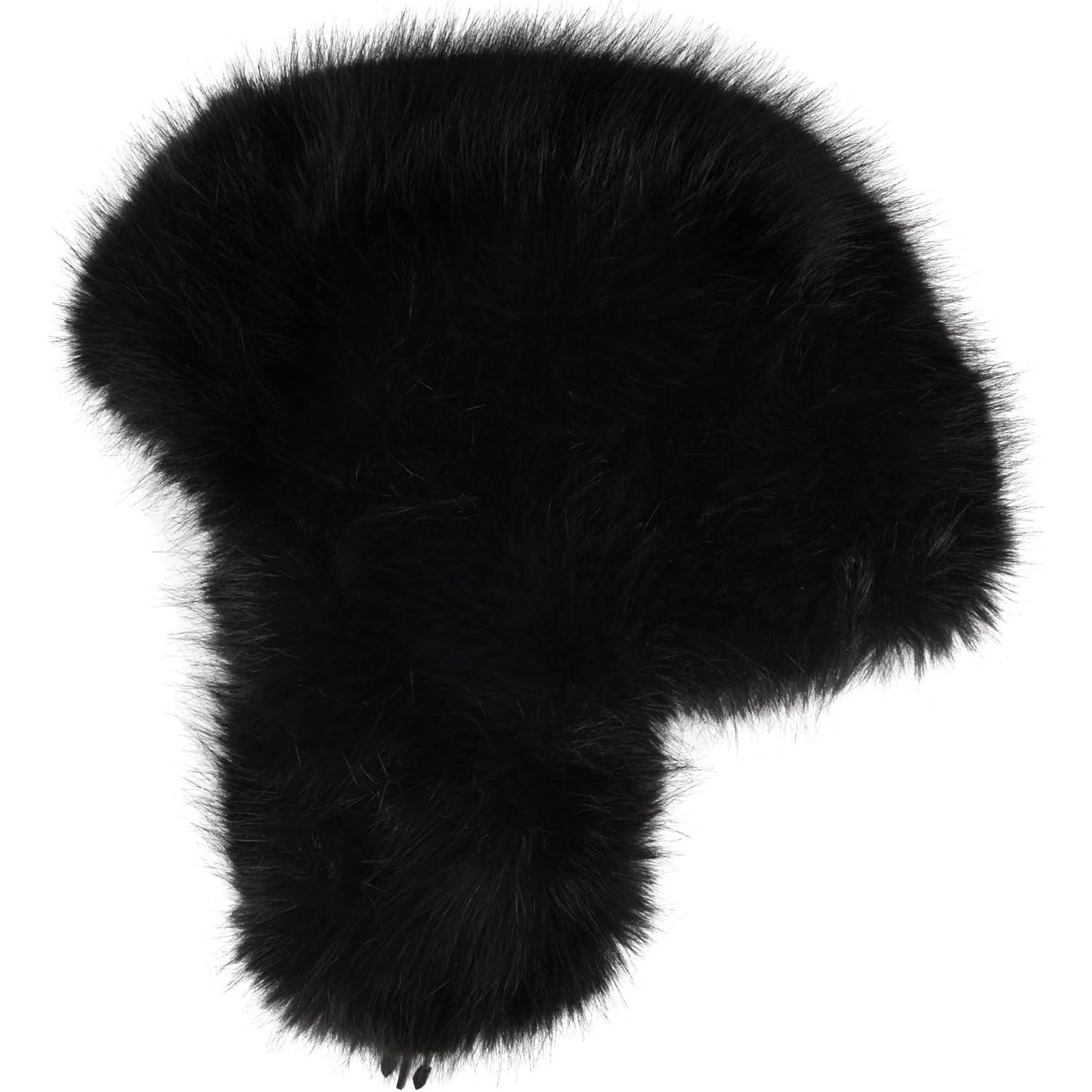 Faux Fur Fluffy Trapper Hat for Women – Winter Warm Russian Ushanka Hat with Ear Flaps