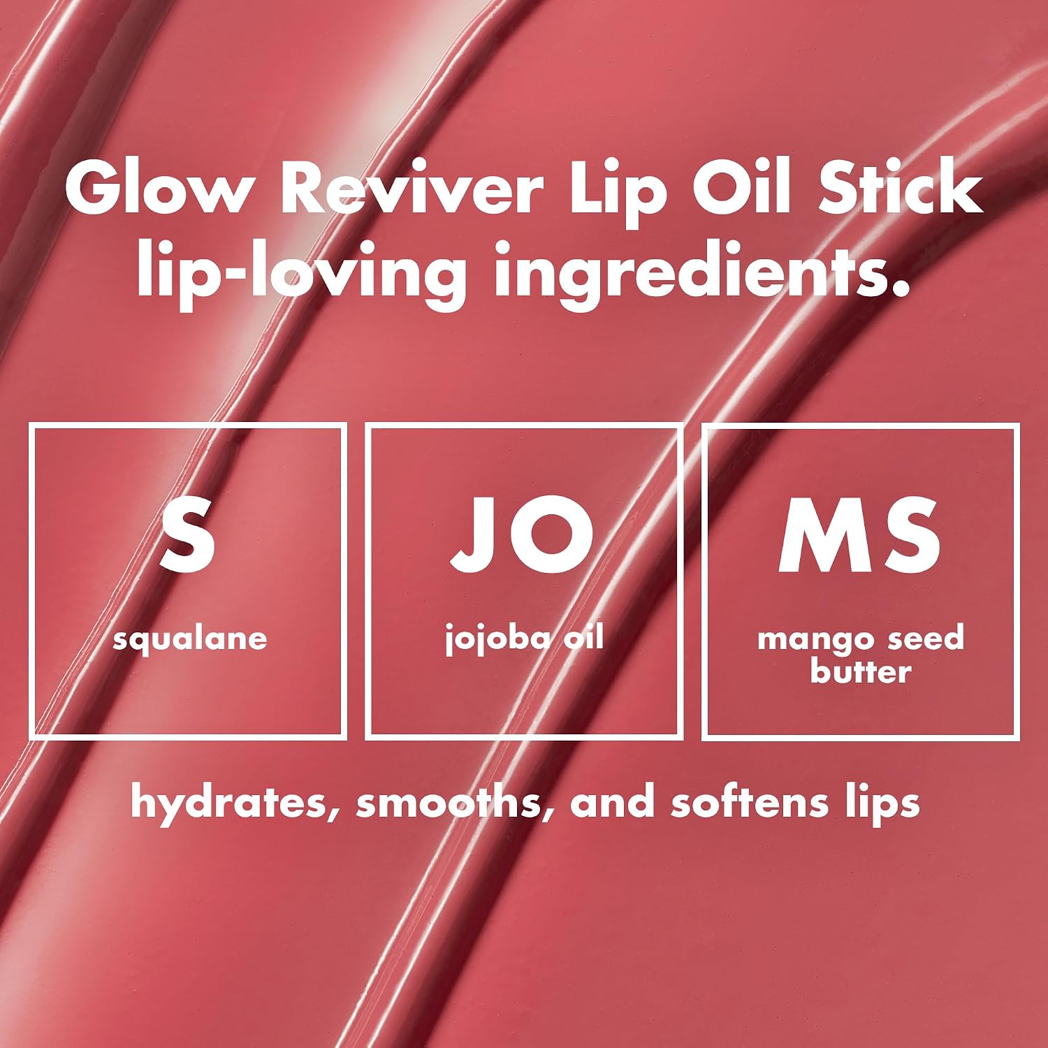 E.L.F. Glow Reviver Lip Oil Stick, Tinted, Non-Sticky & Hydrating For A Soft-Shine Finish, Vegan & Cruelty-Free, Rose Latte