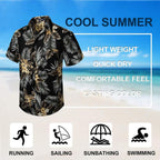 Hawaiian Shirt For Men Casual Summer Short Sleeve Beach Vacation Aloha Hawaii Button Down Shirt Holiday