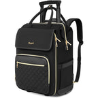 Arcoyard Rolling Backpack For Women, Travel Rolling Laptop Backpack With Wheels, Vertical & Horizontal Storage 2 In 1, Flip-Top Design, Water-Resistant Overnight College Underseat Carry On Luggage
