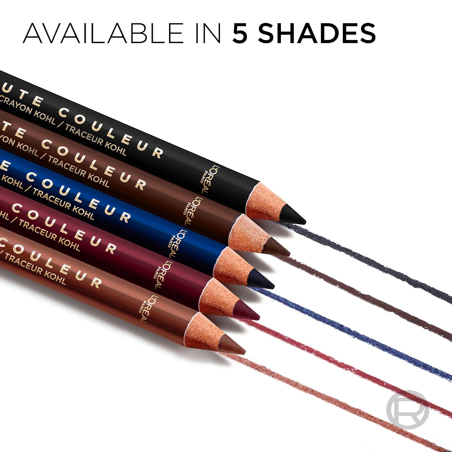 L'Oreal Paris Haute Couleur Kohl Eyeliner Pencil, Intense Eye Liner Color With Smooth Gel-Like Formula, Up To 12Hr Eye Makeup Wear, 110 Black Silk