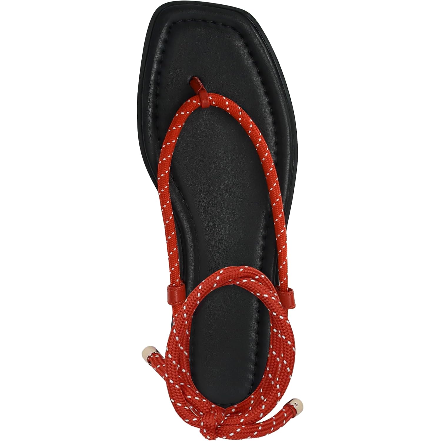 Rope Flat Sandals For Women Strappy Open Toe Thong Sandals Summer Slingback Slip On Slide Sandals With Adjustable Strap