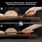 SYOKAMI 2026 Upgrade Bread Knife for Homemade Bread, World's 1st Real Bow-Design Sourdough Bread Slicer, Razor-Sharp Cutter for Crusty Sourdough & Baguette, 4 Thickness Scale Marks, Ideal for Gift