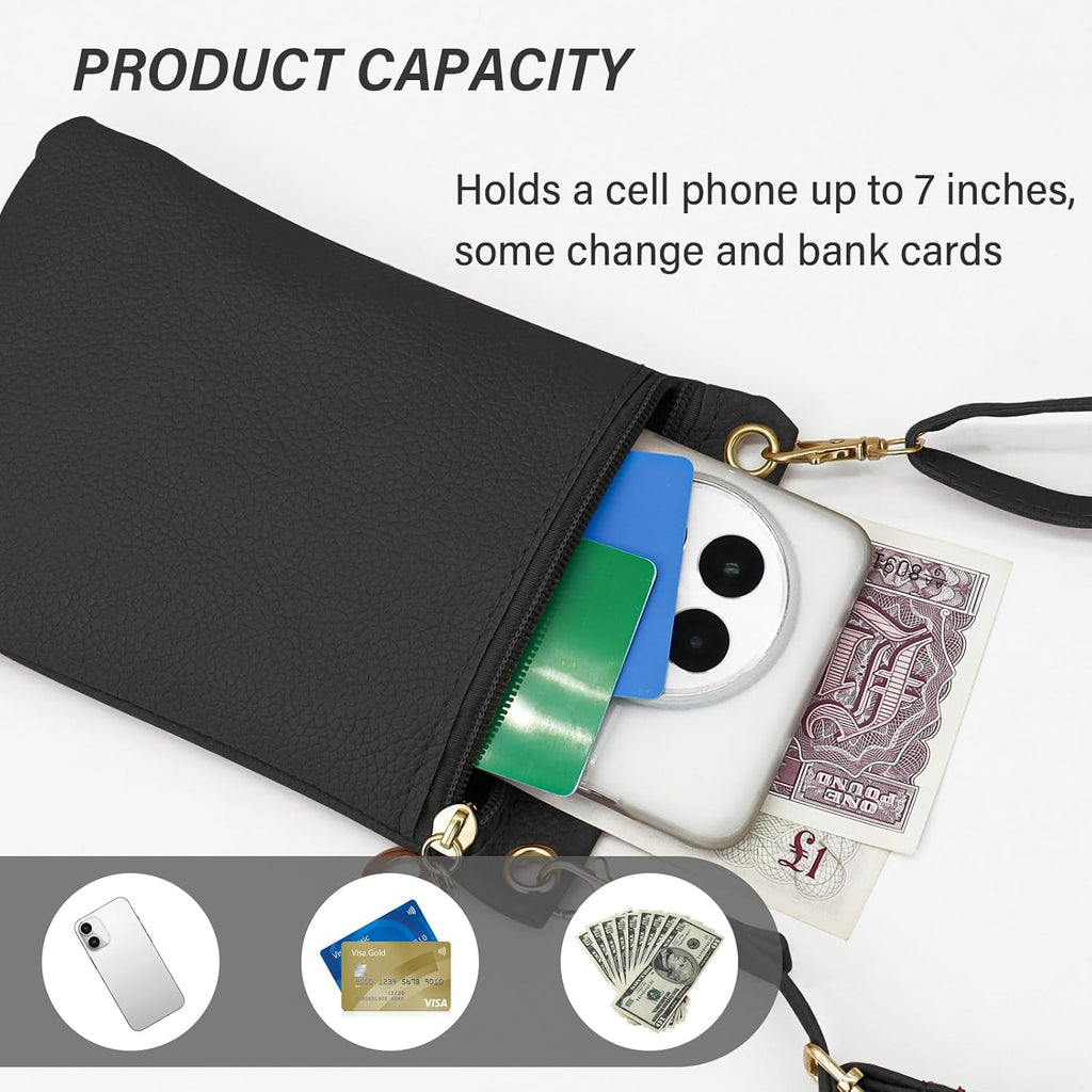 Cell Phone Purse, Pu Leather Phone Bag Cell Phone Wallet For Women And Girls, Crossbody Phone Purse For Shopping