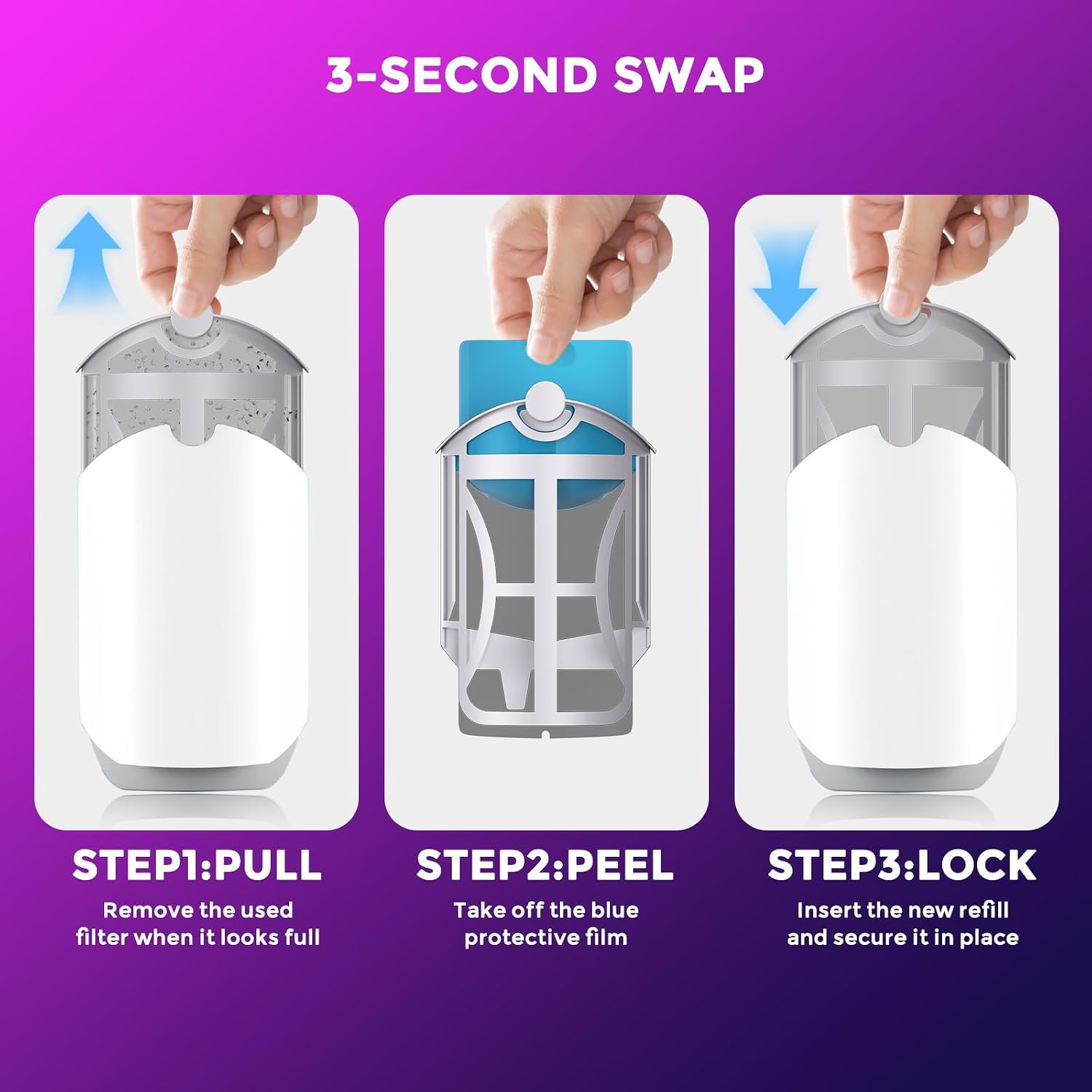 10 Pack Flying Insect Trap Refills, Compatible With M364 M364A And Max - Easy To Use