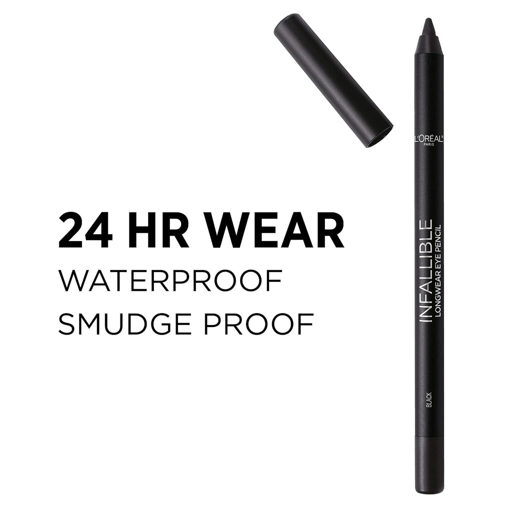 L'Oreal Paris Makeup Infallible Pro-Last Pencil Eyeliner, Waterproof And Smudge-Resistant, Glides On Easily To Create Any Look, Burgundy, 0.042 Oz.