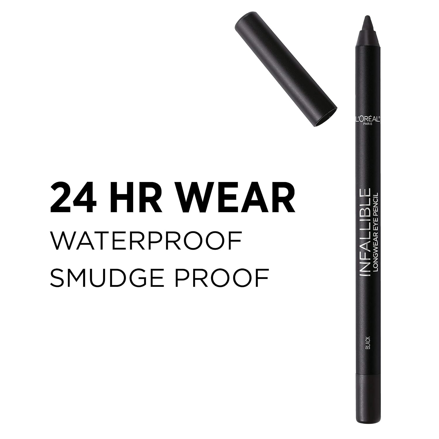 L'Oreal Paris Makeup Infallible Pro-Last Pencil Eyeliner, Waterproof And Smudge-Resistant, Glides On Easily To Create Any Look, Burgundy, 0.042 Oz.