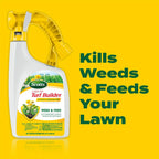 Scotts Liquid Turf Builder With Plus 2 Weed Control, 32 Fl. Oz. | Liquid Weed Killer And Grass Fertilizer, Hose-End Applicator