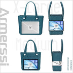 X-Large Rubber Tote Beach Bag For Women | Medium Durable Rubber Bag Waterproof Washable Versatile Tote Bags
