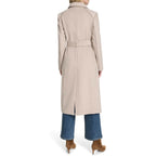 Cole Haan Women'S Outerwear Asymmetric Belted Trench Coat With Stand Collar