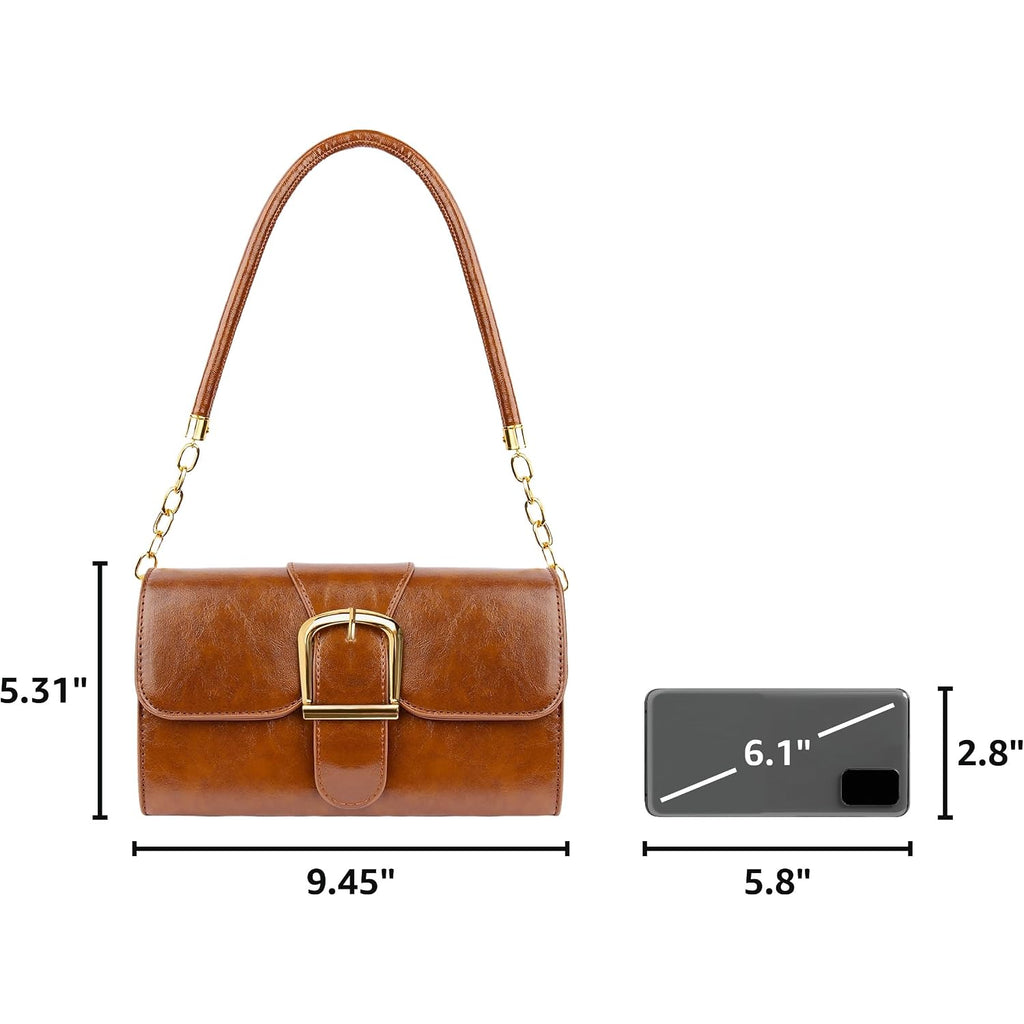 Shoulder Bag For Women, Vegan Leather Classic Crossbody Purses Handbags, Trendy Hobo Bag Tote Purses For Women