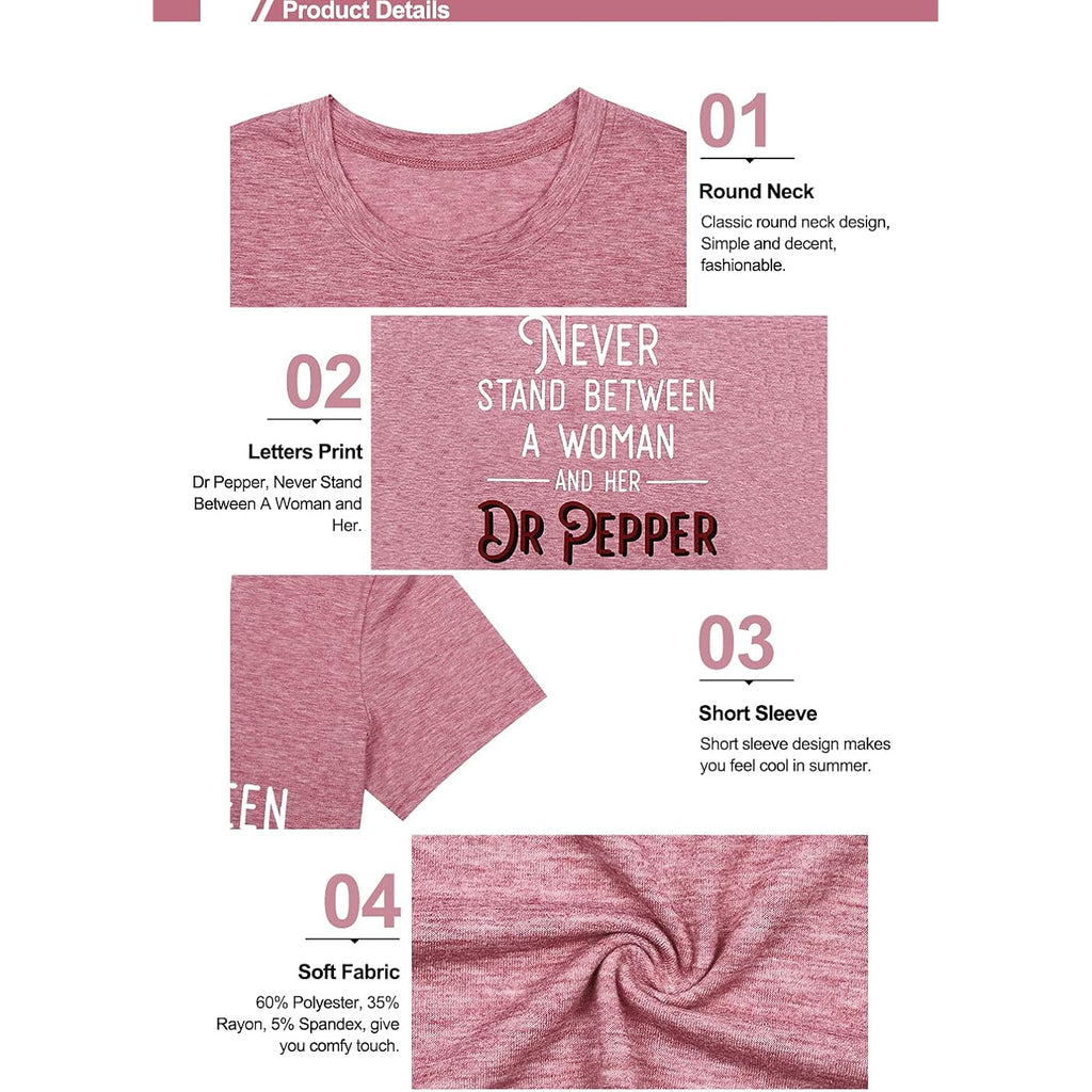 MNLYBABY Funny Saying Shirt for Women Letters Graphic Short Sleeve Casual Top Tees Pink