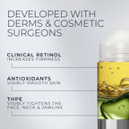 Roc Derm Correxion Retinol Firming Serum Stick With Antioxidants To Visibly Tighten And Firm Wrinkles And Laugh Lines For Men And Women + Retinol Eye Cream Packette, 1.0 Oz (Packaging May Vary)