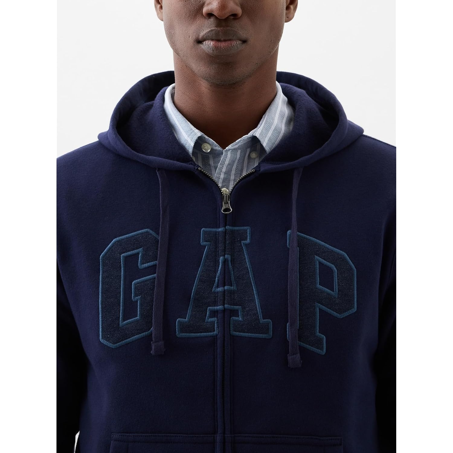Gap Men'S Heritage Logo Full Zip Hoodie