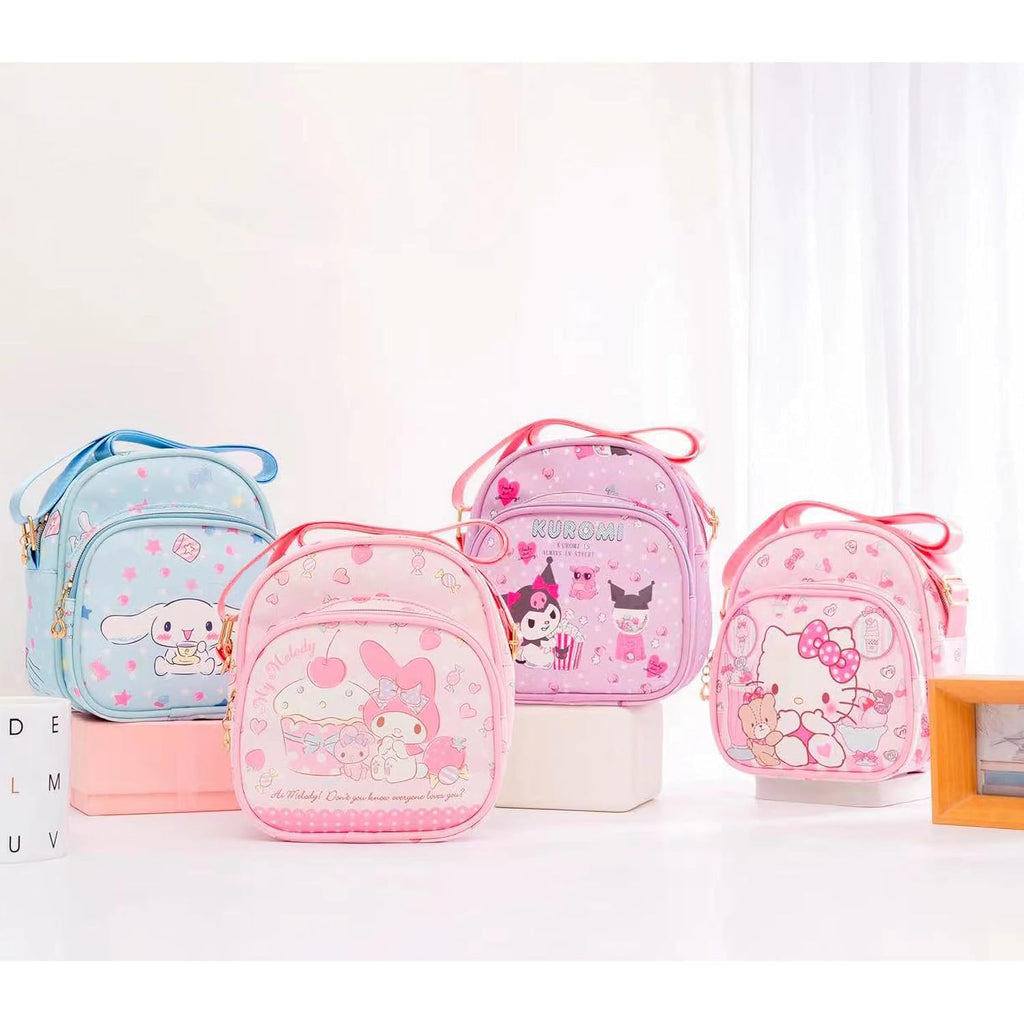 Cute Mini Crossbody Purse, Leather Messenger Shoulder Bag, Cartoon Design, A-G-E-S 3-6, 2Pcs - Christmas Gifts
