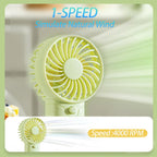 4 Pack Mini Portable Fan - 5'' Aaa Battery Operated, Lightweight Handheld With 1 Speed & Lanyard - Quiet Personal Fan For Kids, Girls, Women & Men - Ideal For Office,Outdoor,Travel,Commute,Makeup
